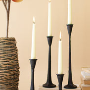 Candlestick Sleek Cast Iron