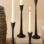 Candlestick Sleek Cast Iron