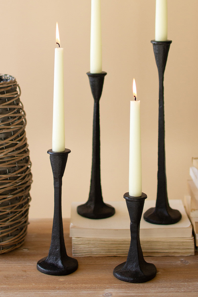 Candlestick Sleek Cast Iron