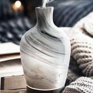 Cararra Marble Hand-Blown Glass aAroma Diffuser