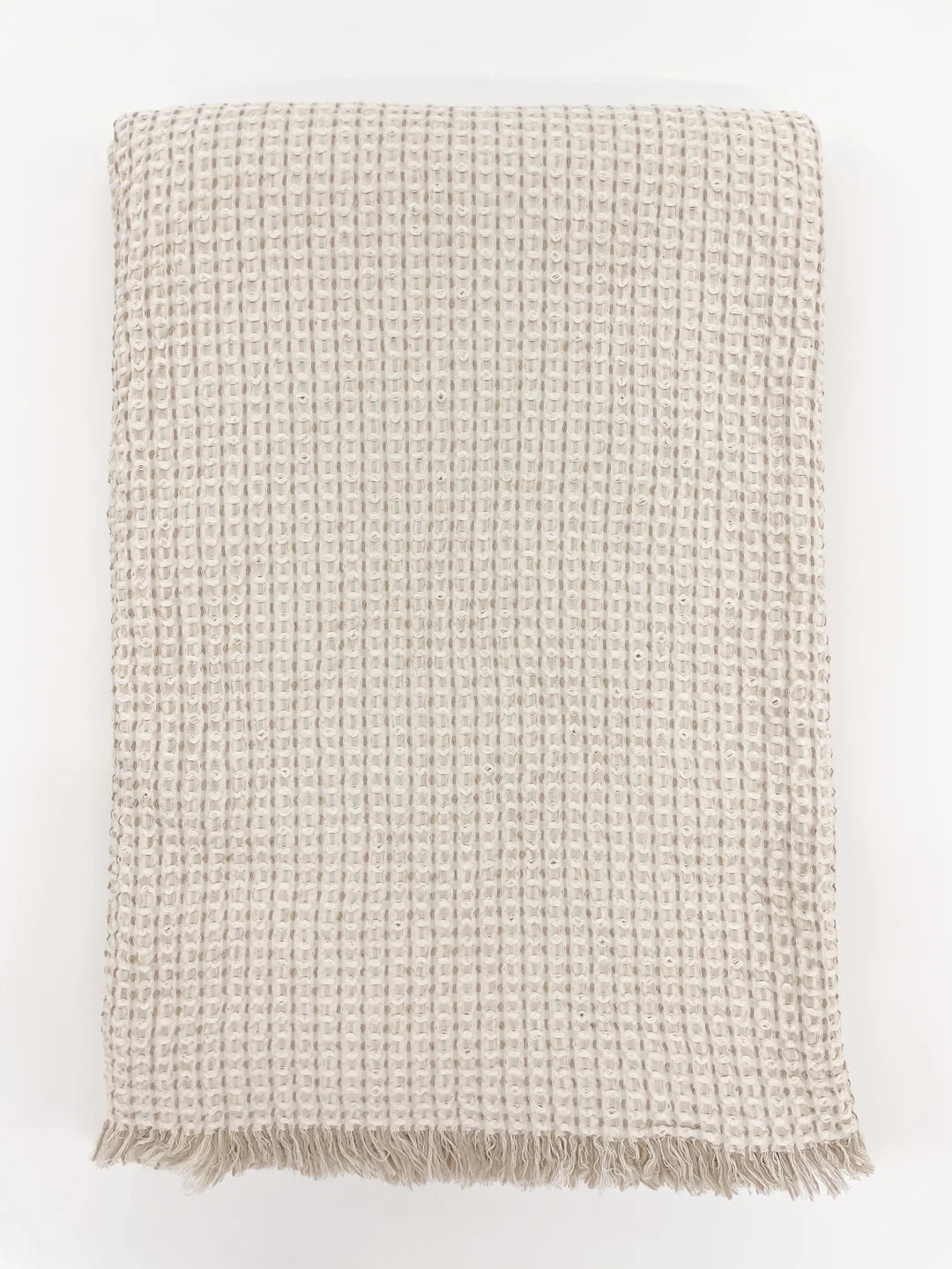 Cool Cotton Waffle Weave Bed Blanket