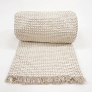 Cool Cotton Waffle Weave Bed Blanket