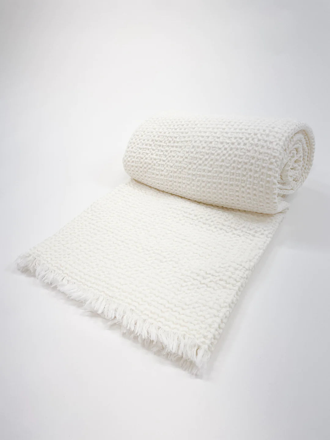 Cool Cotton Waffle Weave Bed Blanket