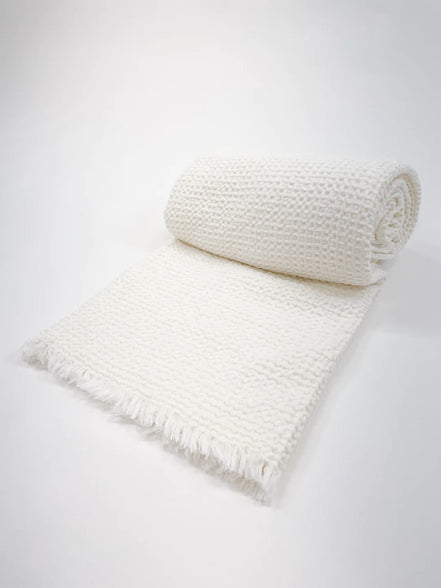 Cool Cotton Waffle Weave Bed Blanket