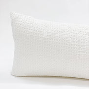 Cool Cotton Waffle Weave Lumbar Pillow