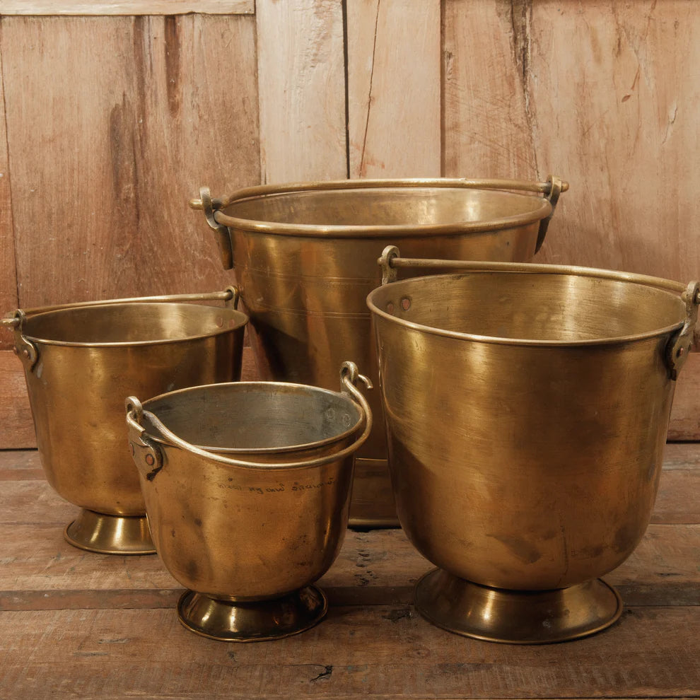 Vintage Brass Ice Bucket