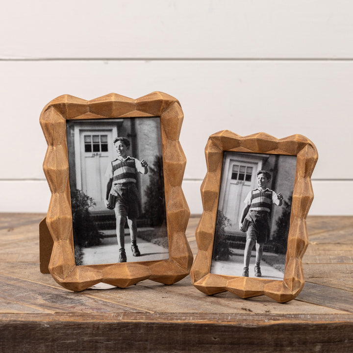 Wavy Wood Photo Frames