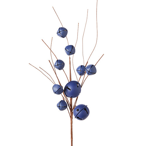 Blue Jingle Bell Spray 27"