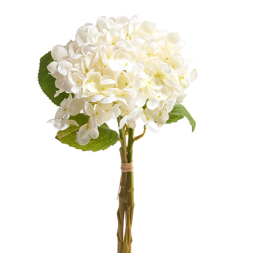 13.5" White Hydrangea Bundle