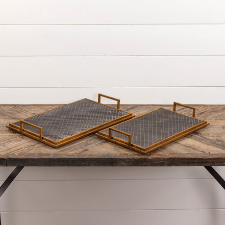 Gold Framed Trays