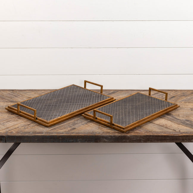 Gold Framed Trays