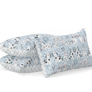 Foo Dogs Blue Quilt Set