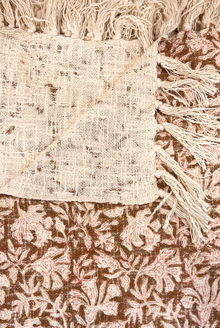 Handloomed Slub Cotton Throw