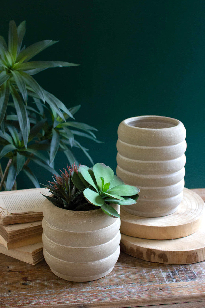 Clay Pot Stacked Rings