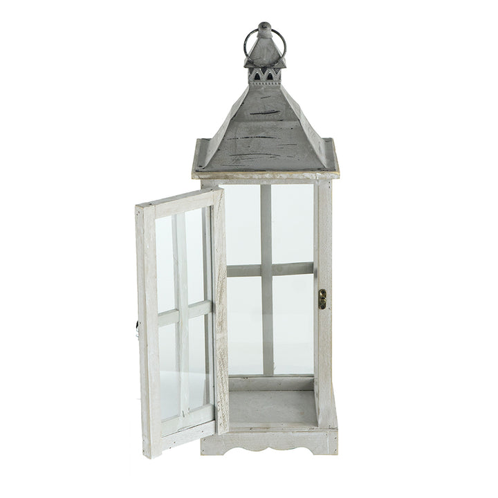 Lantern Window Scape Gray