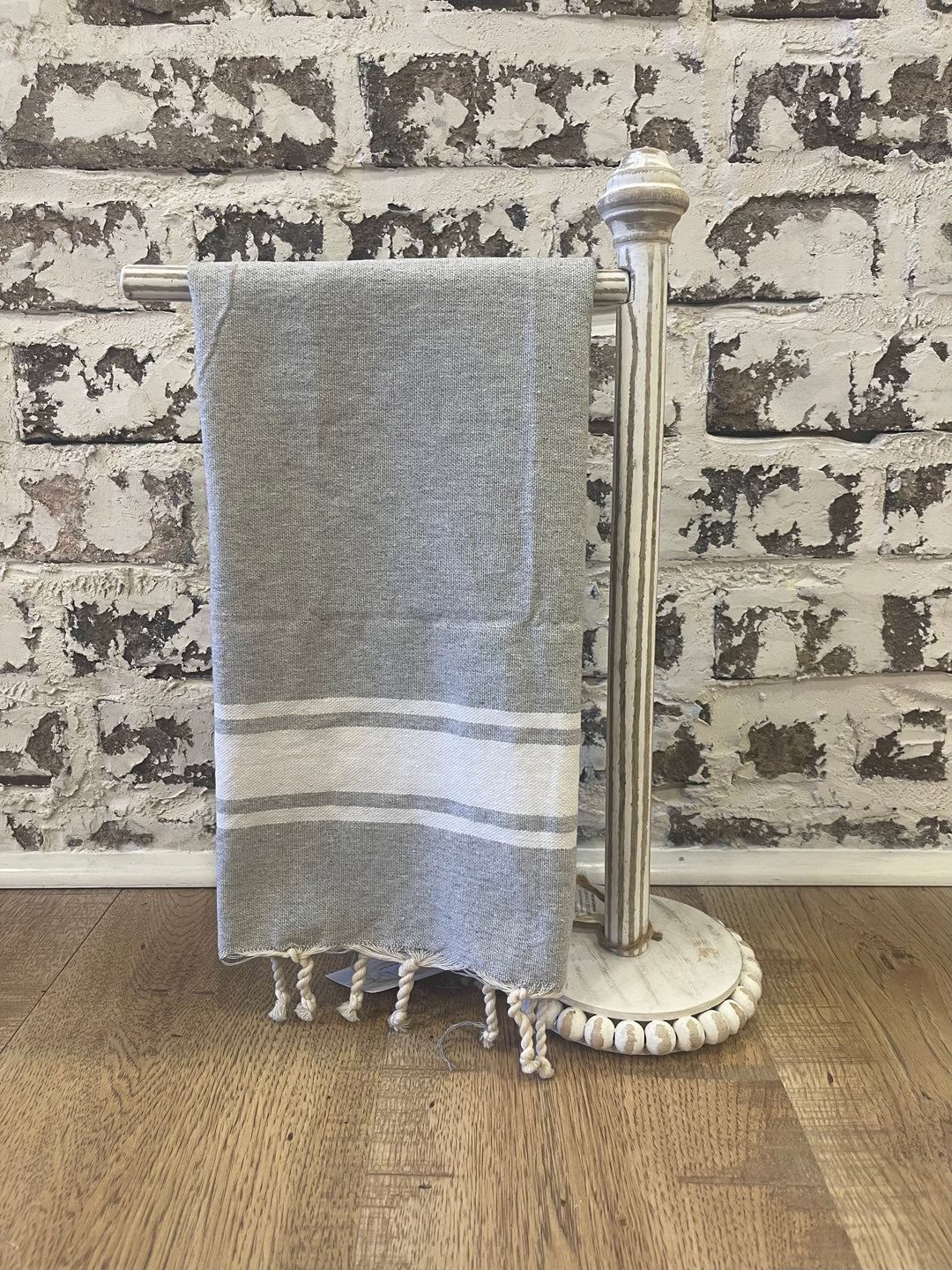 Gray And White Turkish Tea Towels