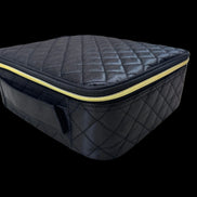 Black Quilted Makeup Case