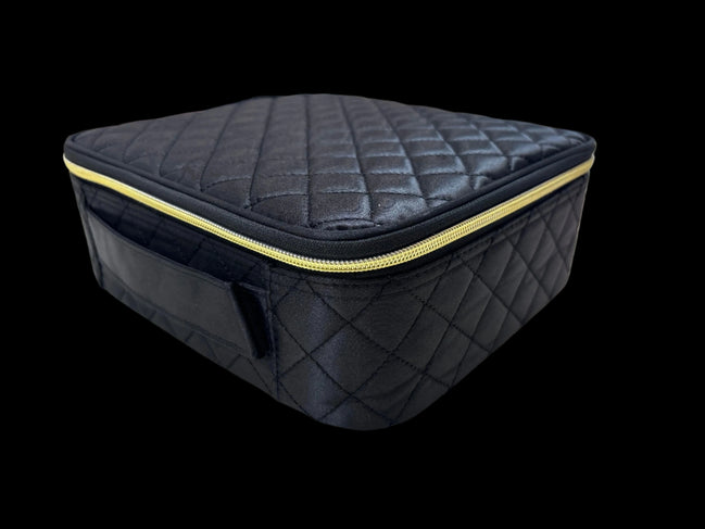 Black Quilted Makeup Case