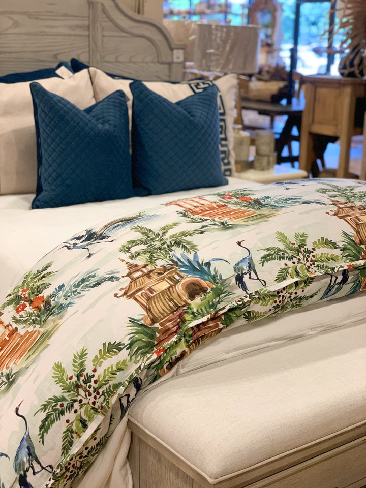 Bali Bird Bed Scarf