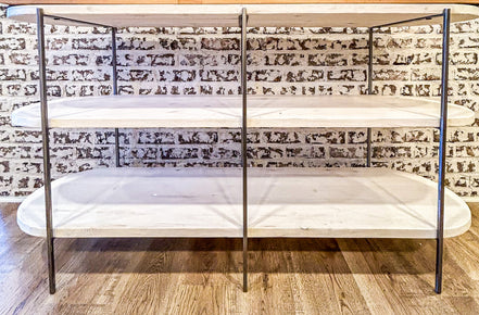 Ranier Console Shelf Hand Crafted From Reclaimed Wood
