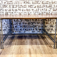 Cocktail Table Hand Crafted Iron