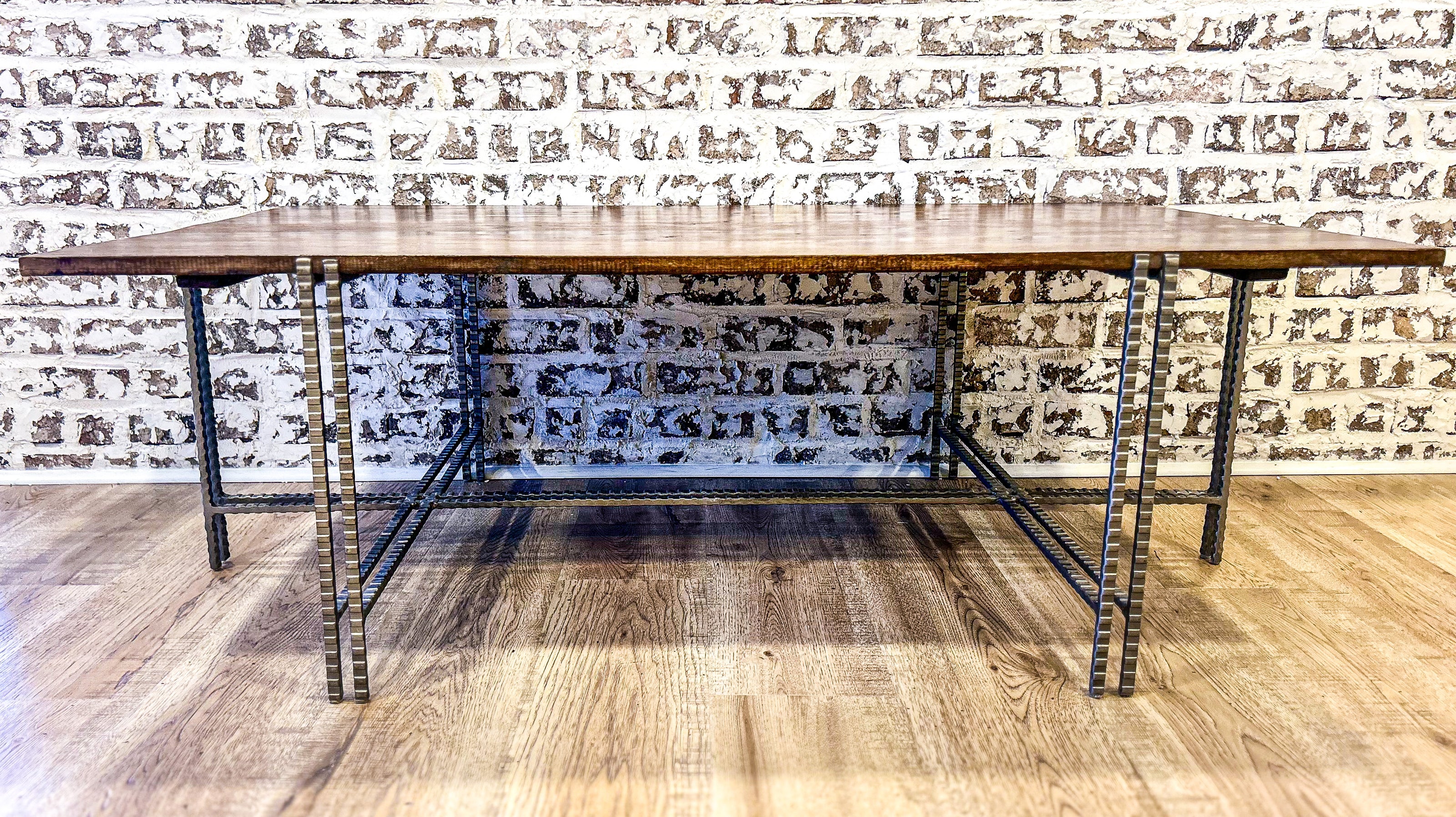 Cocktail Table Hand Crafted Iron
