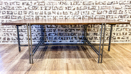 Cocktail Table Hand Crafted Iron