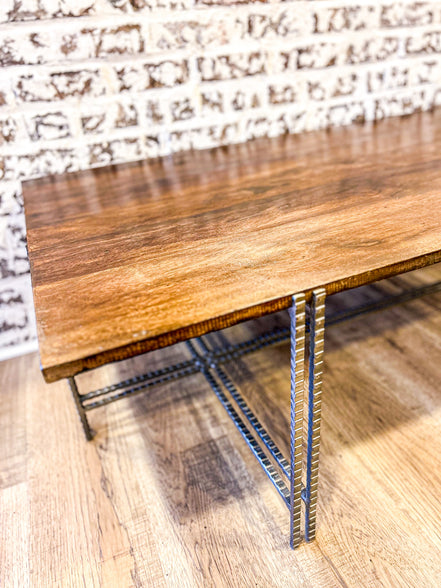 Cocktail Table Hand Crafted Iron
