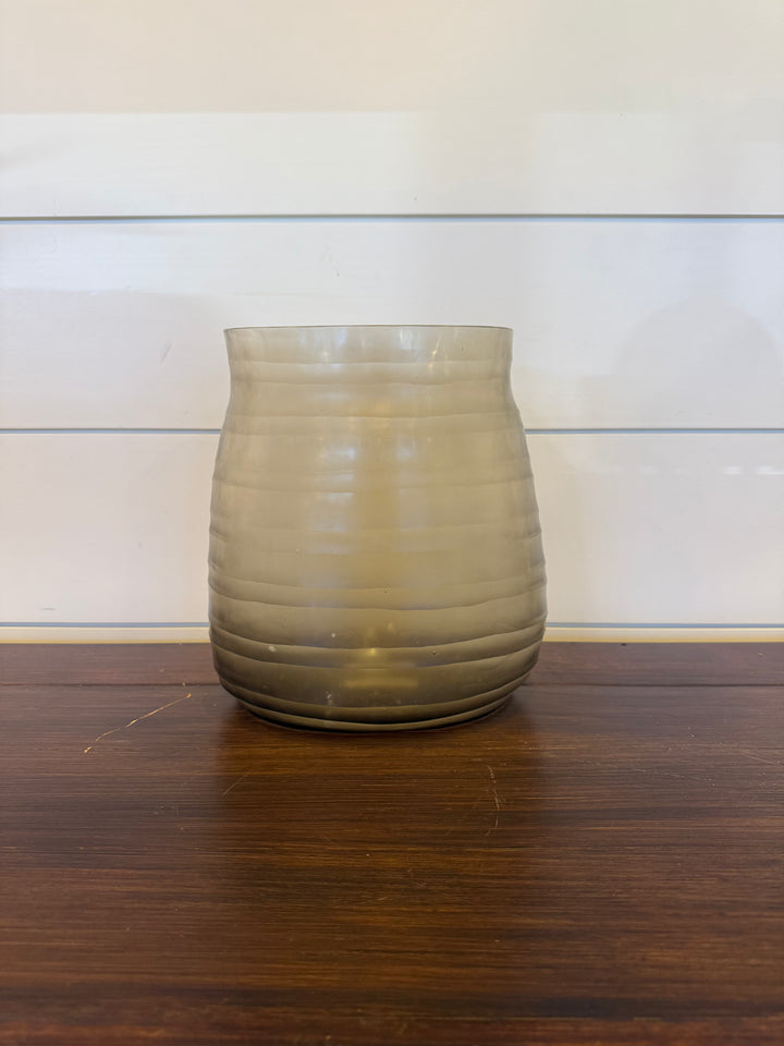 Hand Blown Glass Vessel Clear