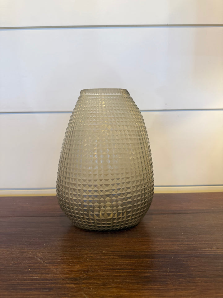 Hand Blown Glass Vessel Clear