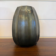 Hand Blown Glass Vessel Black