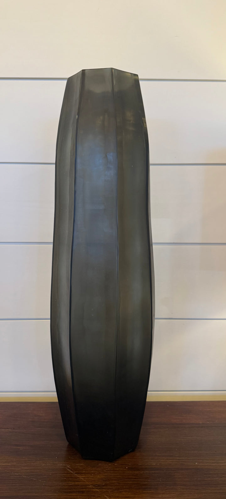 Hand Blown Glass Vessel Black