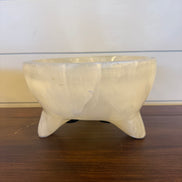 Footed Selenite Bowl