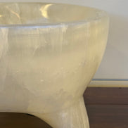 Footed Selenite Bowl