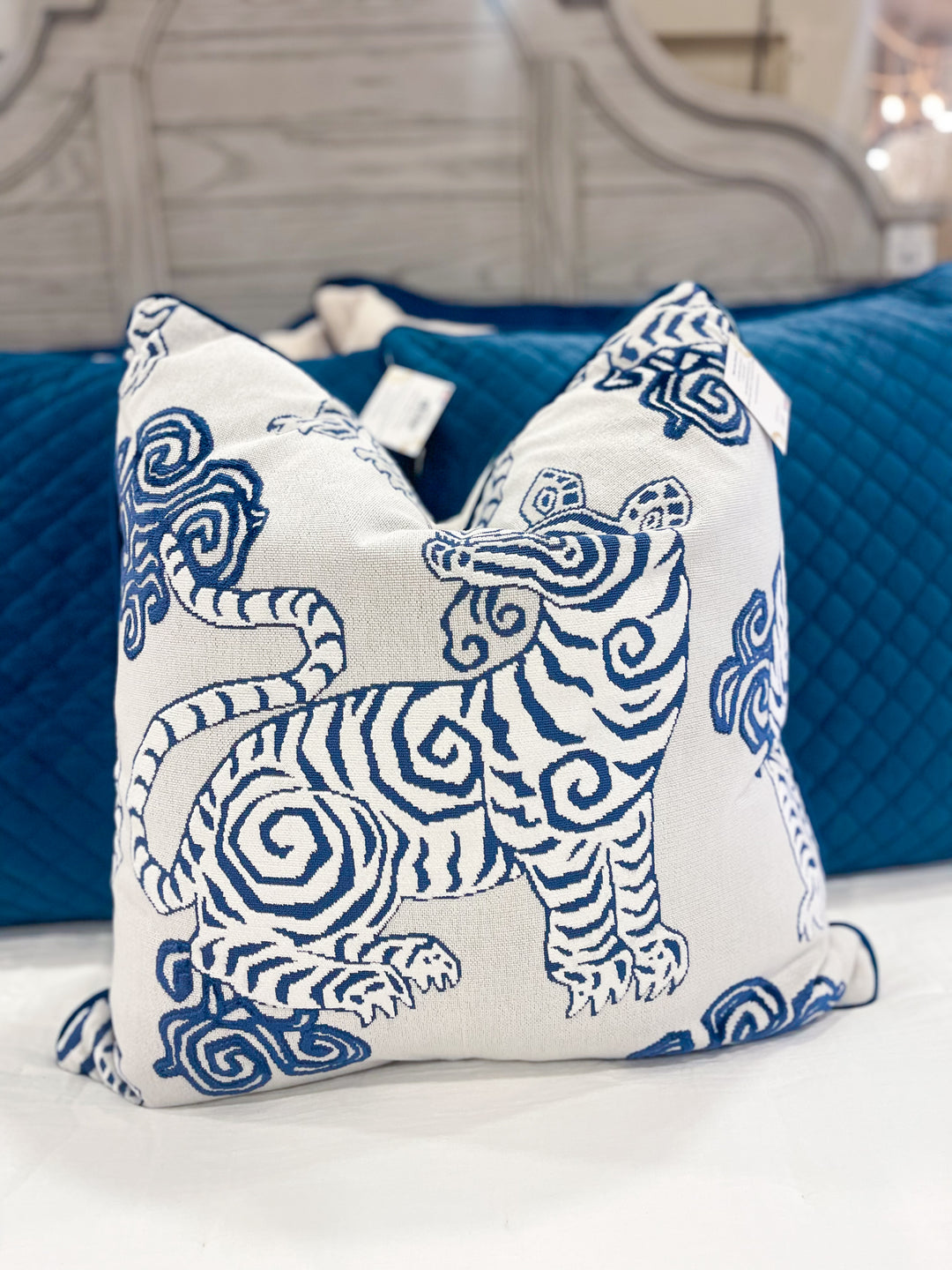 Pillow Blue Tiger