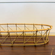 Metal and Rattan Basket