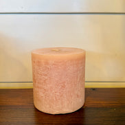 Dove Timber Pillar Candle