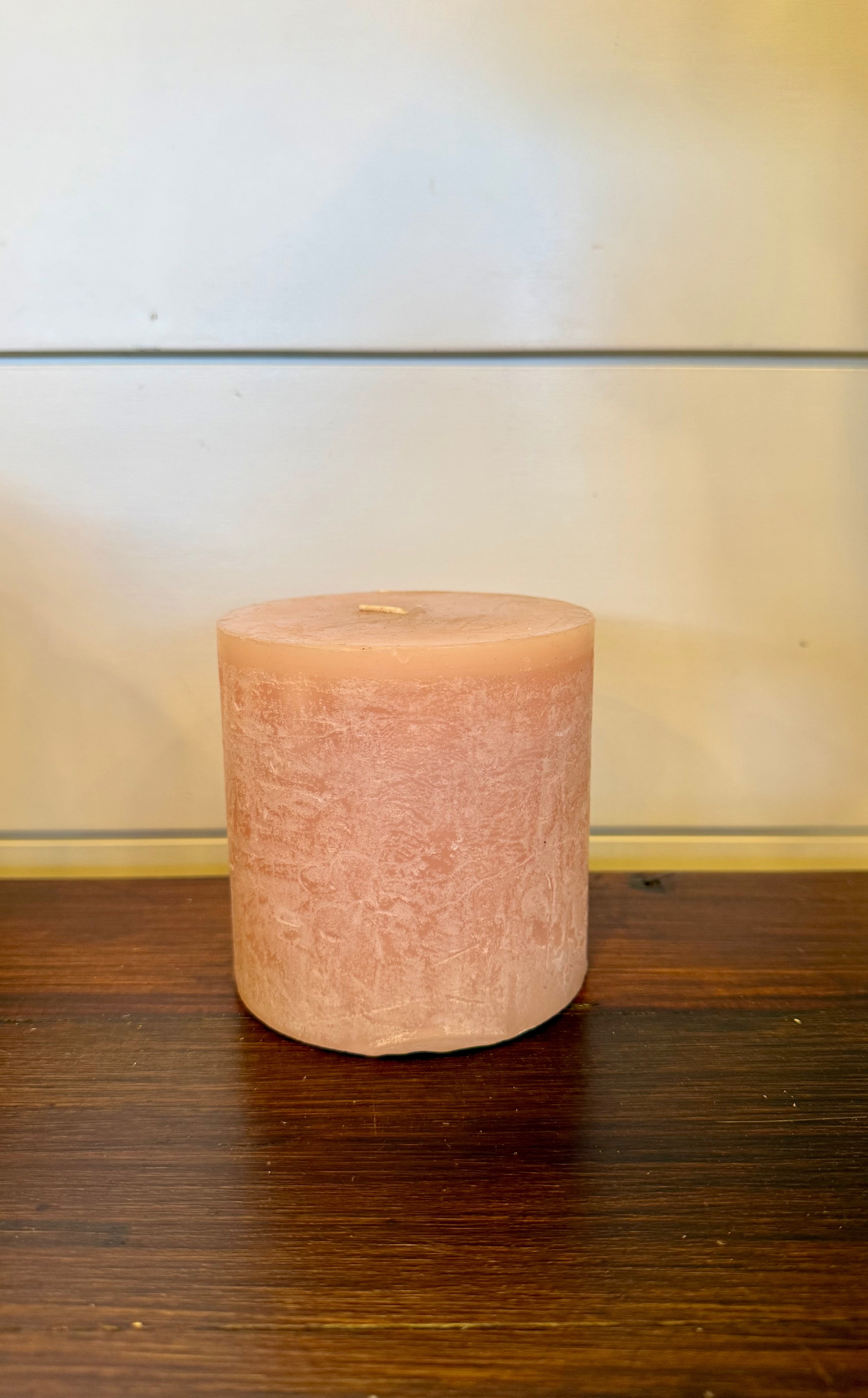Dove Timber Pillar Candle