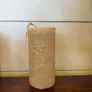 Light Gray Timber Pillar Candle