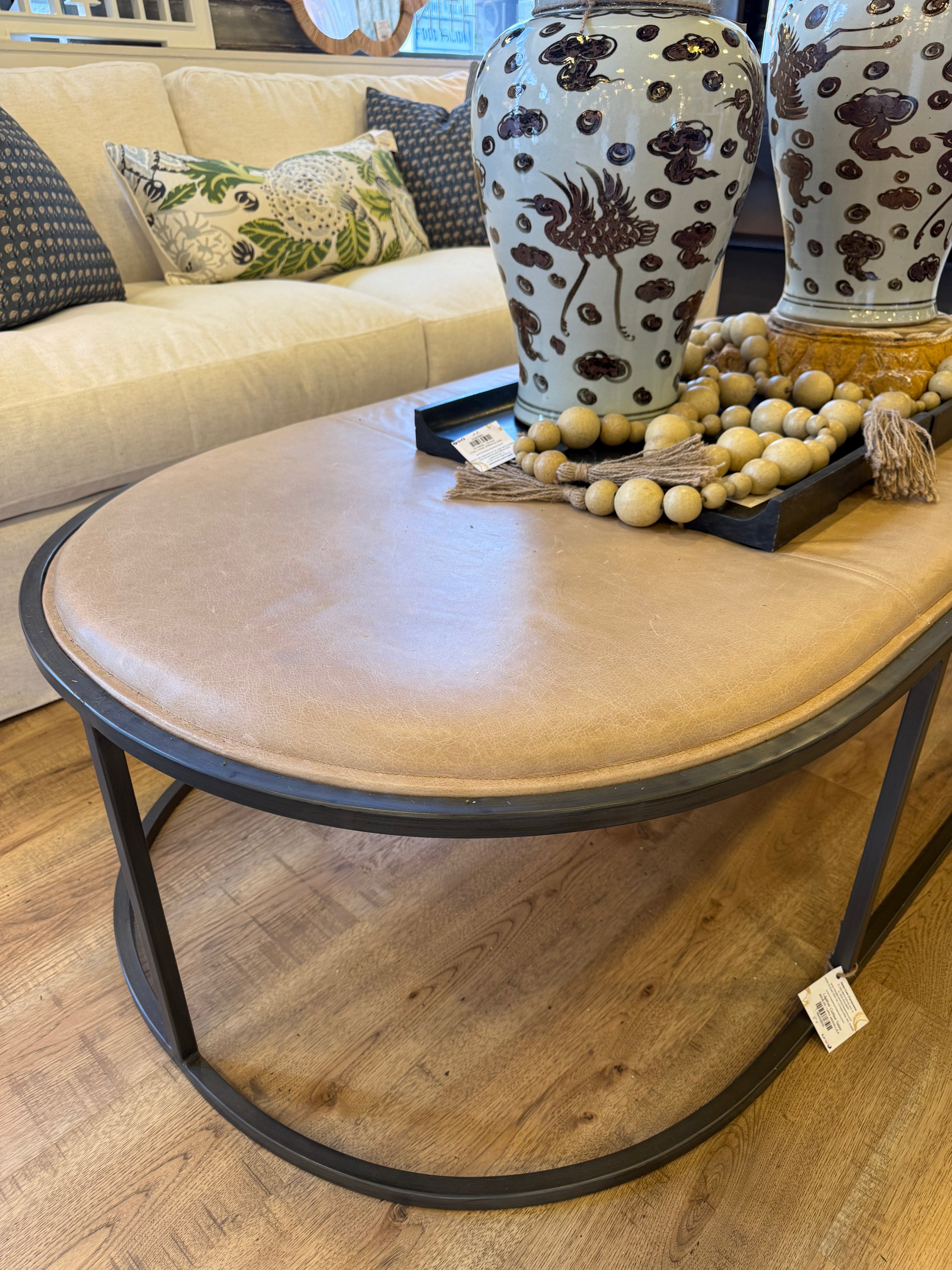 Leather Coffee Table