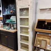 White Carved Chifforobe