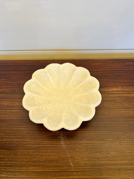 Stone Scalloped Dish