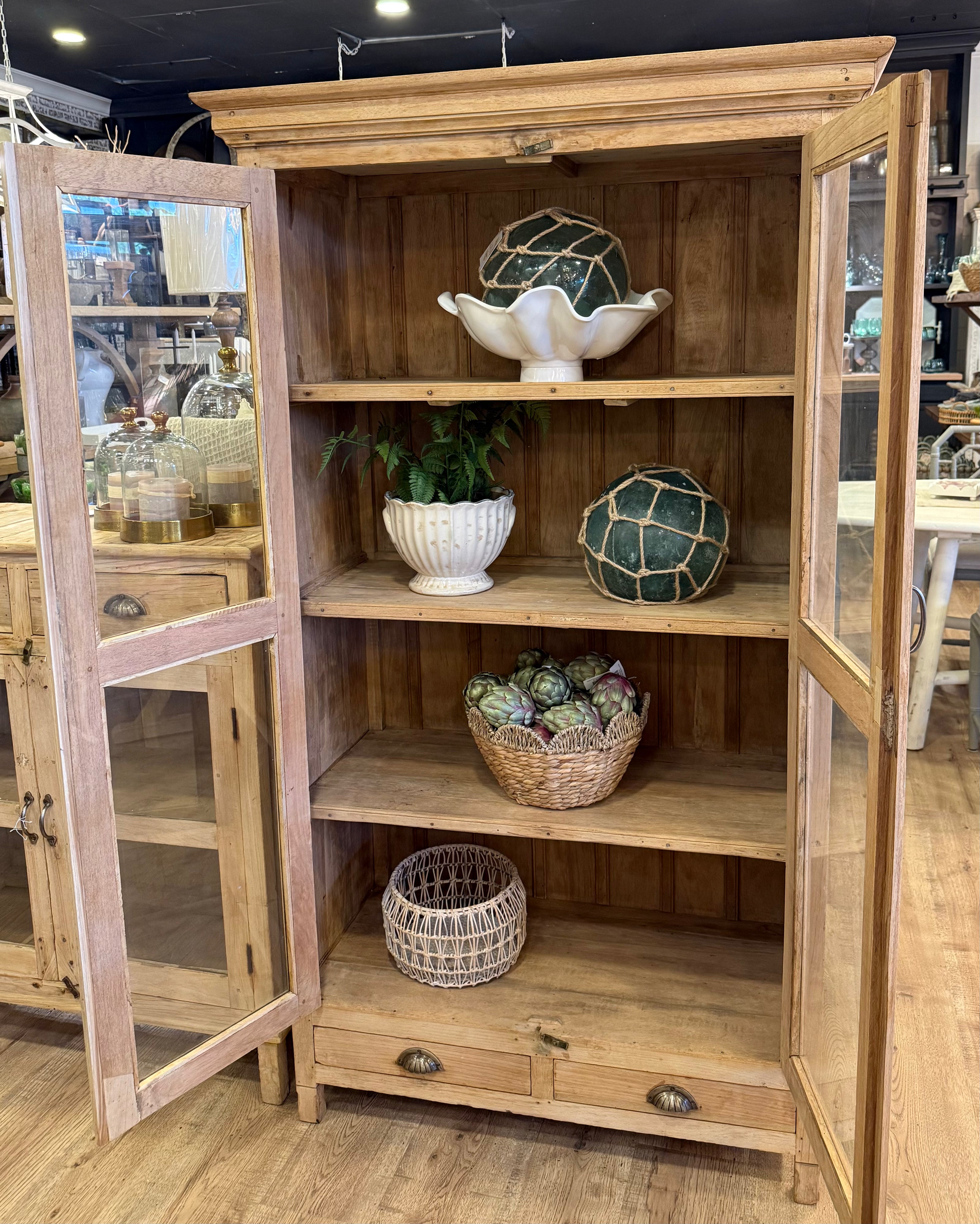 Vintage Bleached Teak Cabinet