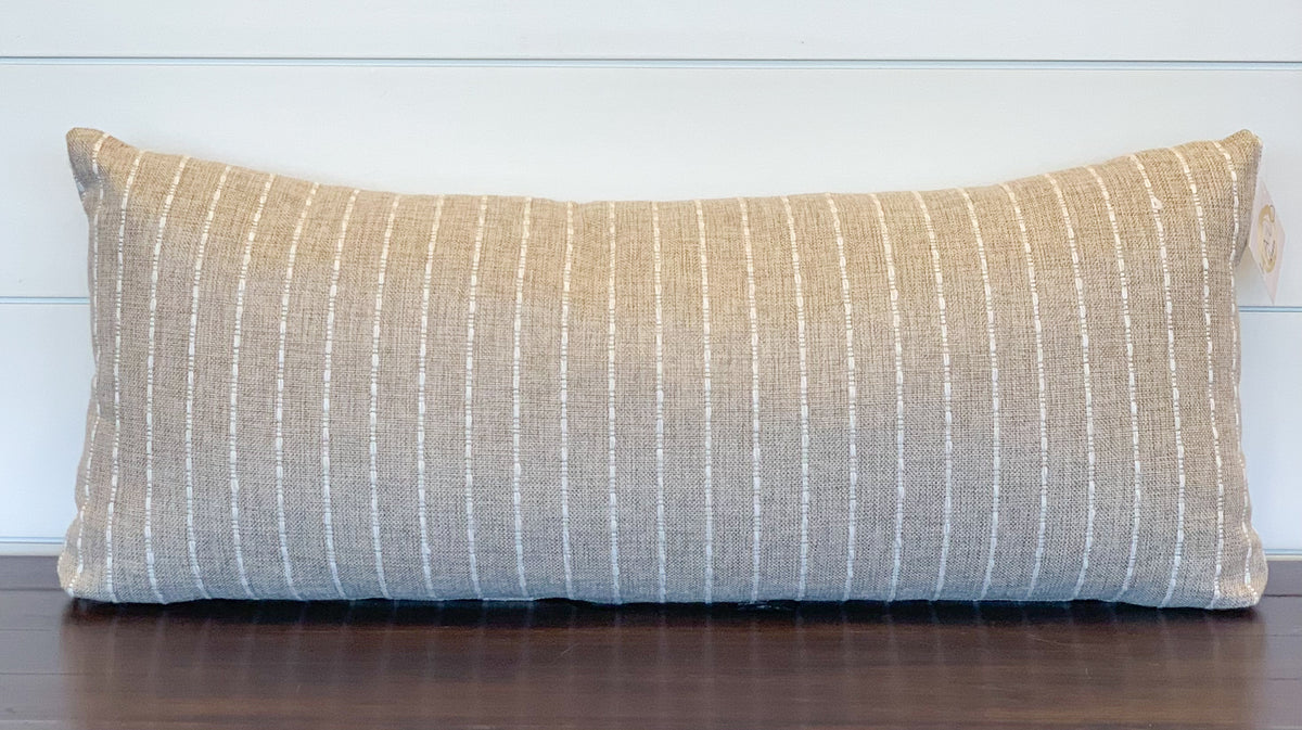 Striped Lumbar Pillow