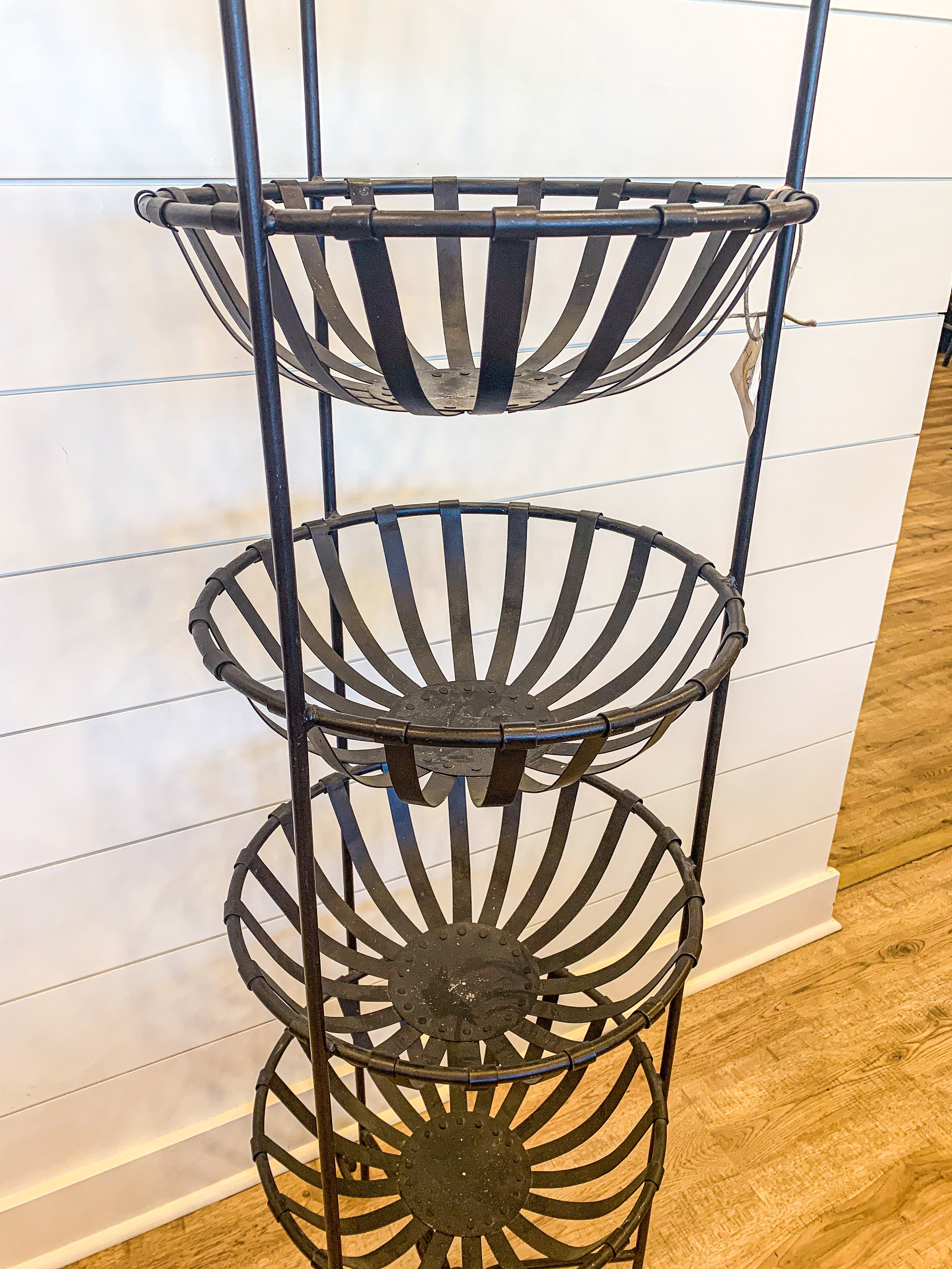 Baskets- Tower Iron Baskets Metal
