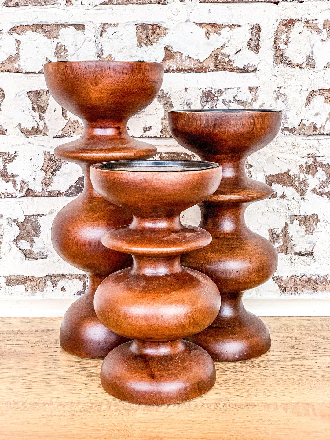 Candle Stick Large Mango Wood KK