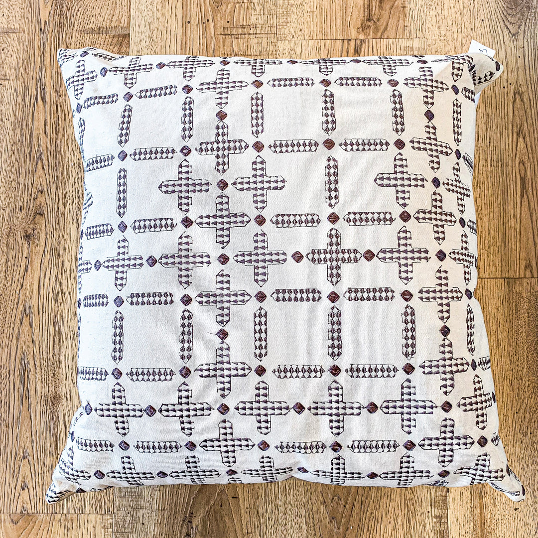 Pillow Gray Embroidery