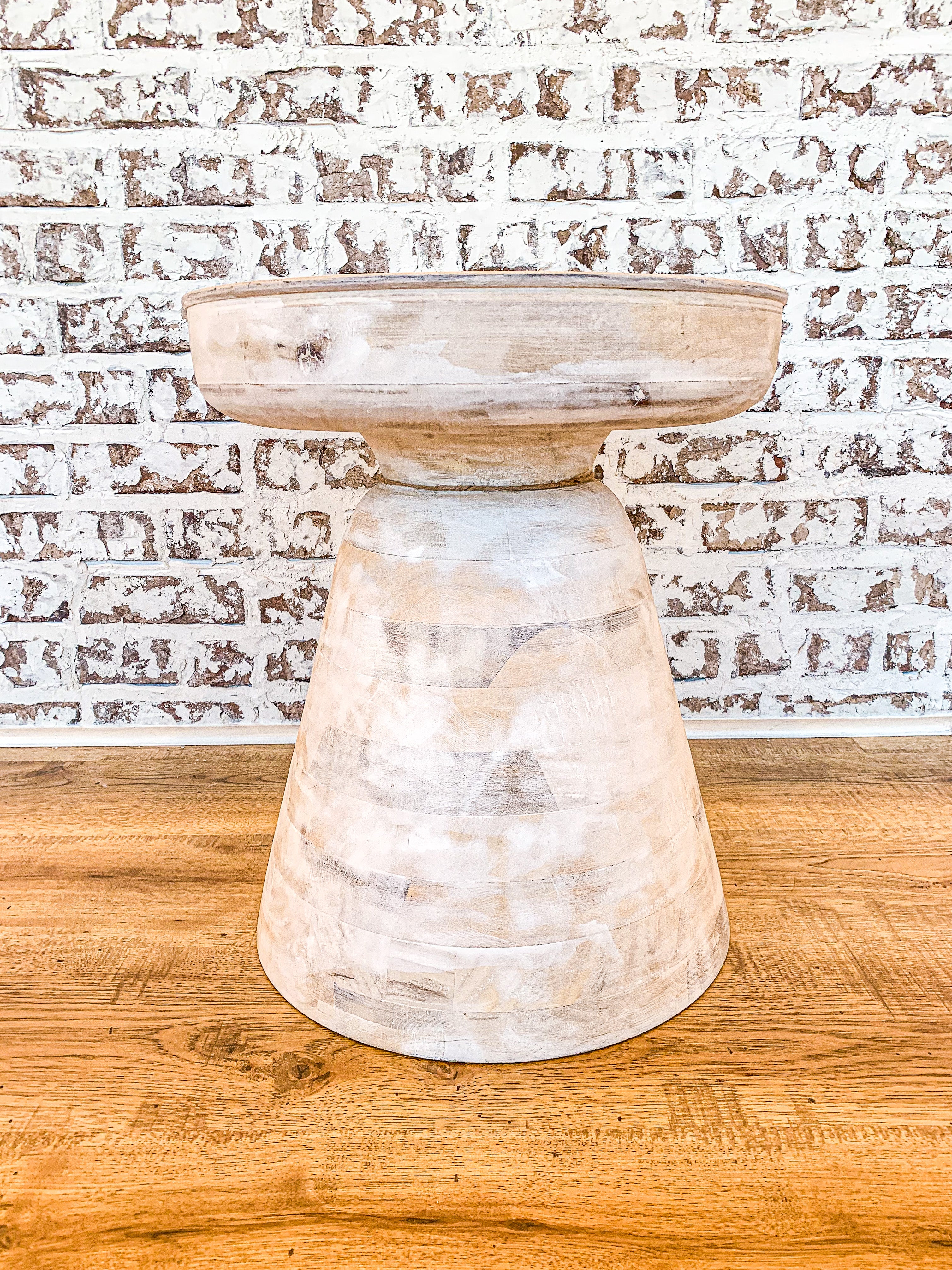 Wood 19" Side Table