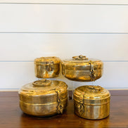Vintage Brass Indian Chapati Box