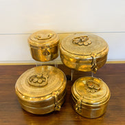 Vintage Brass Indian Chapati Box